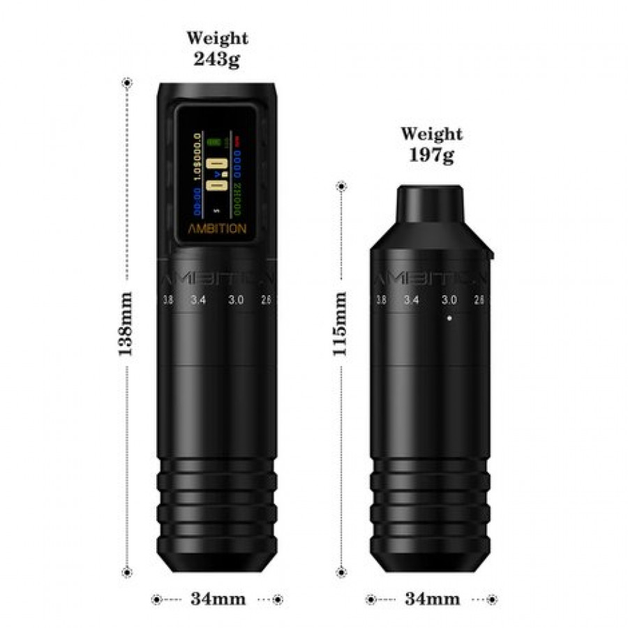 Беспроводная тату машинка Ambition Ambition Paco 2 (2.2 mm - 4.2 mm)